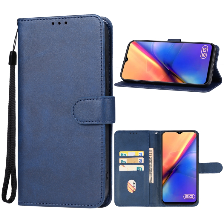 

For vivo Y56 Leather Phone Case(Blue)