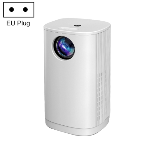 

T1 480x360 800 Lumens Portable Mini LED Projector, Specification:EU Plug(White)