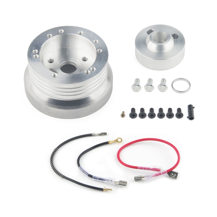 

For Chevrolet 5 & 6 Hole Steering Wheel Polished Hub Adapter, Style:Type A
