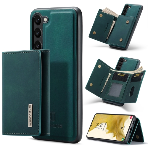 

For Samsung Galaxy S23 5G DG.MING M1 Series 3-Fold Multi Card Wallet + Magnetic Phone Case(Green)