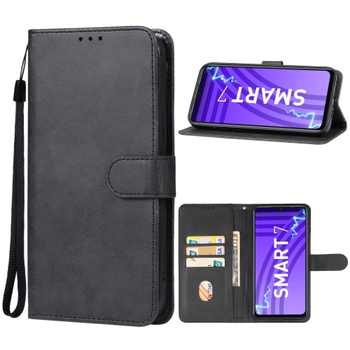 

For Infinix Smart 7 India Leather Phone Case(Black)