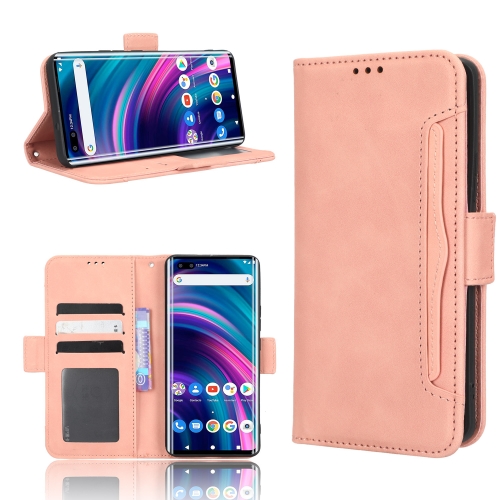 

For BLU Bold N2 Skin Feel Calf Texture Card Slots Leather Phone Case(Pink)