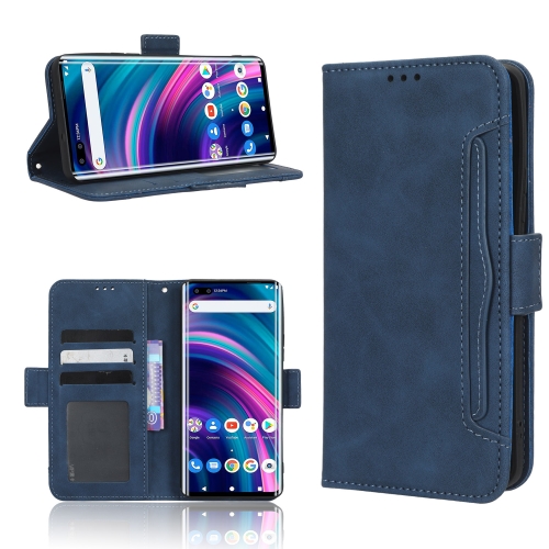 

For BLU Bold N2 Skin Feel Calf Texture Card Slots Leather Phone Case(Blue)