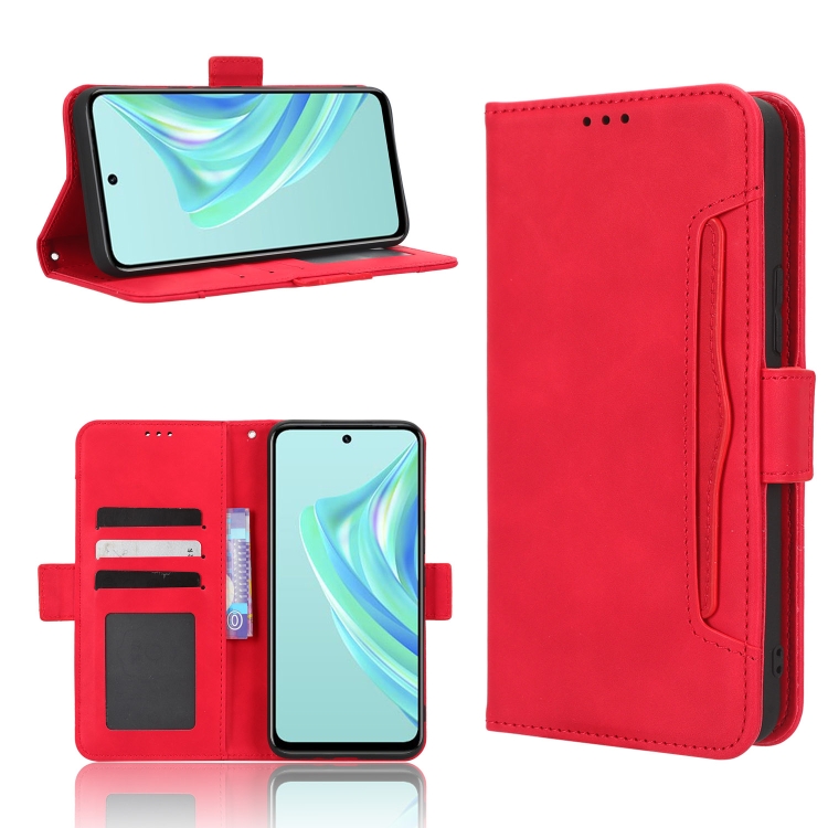 

For Infinix Hot 20 Play Skin Feel Calf Texture Card Slots Leather Phone Case(Red)
