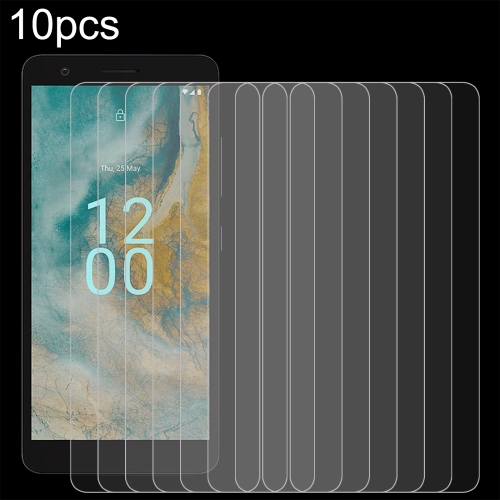 

For Nokia C02 10pcs 0.26mm 9H 2.5D Tempered Glass Film