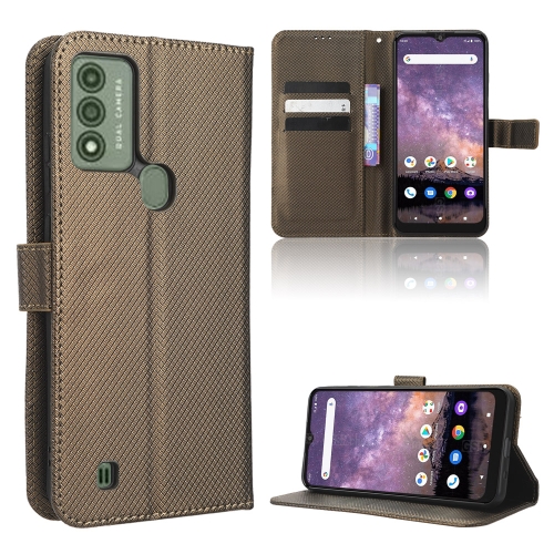 

For Wiko Voix U616AT Diamond Texture Leather Phone Case(Brown)