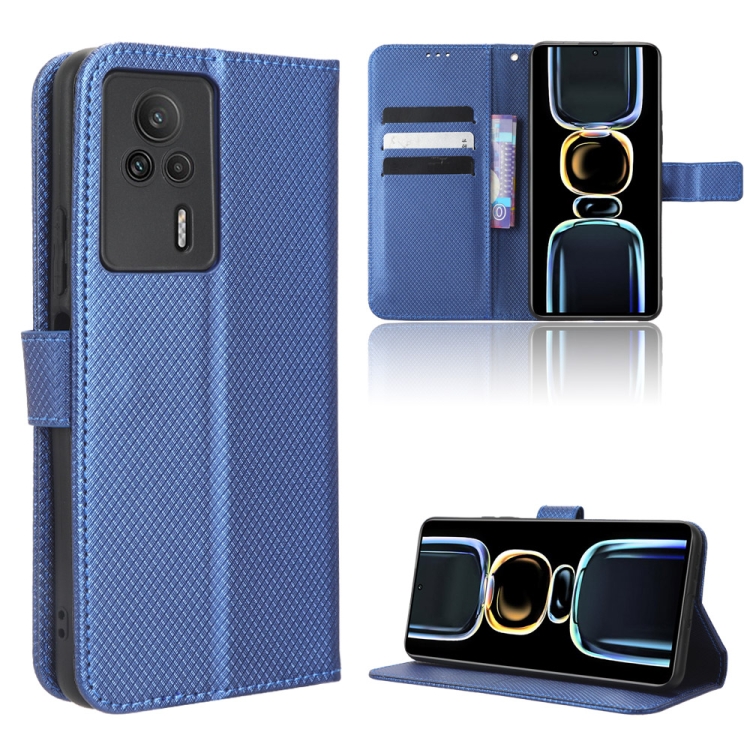 

For Xiaomi Redmi K60E 5G Diamond Texture Leather Phone Case(Blue)