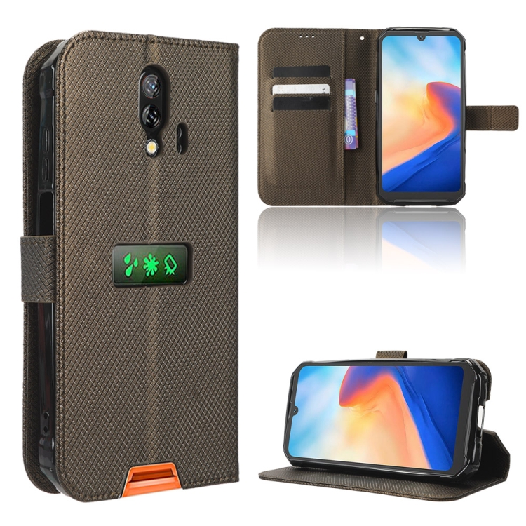

For Blackview BV7200 Diamond Texture Leather Phone Case(Brown)