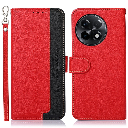 

For OnePlus Ace 2 5G / 11R 5G KHAZNEH Litchi Texture Leather RFID Phone Case(Red)