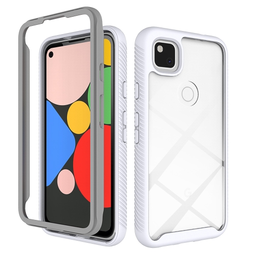 

For Google Pixel 4a Starry Sky Solid Color Series Shockproof PC + TPU Protective Case(White)