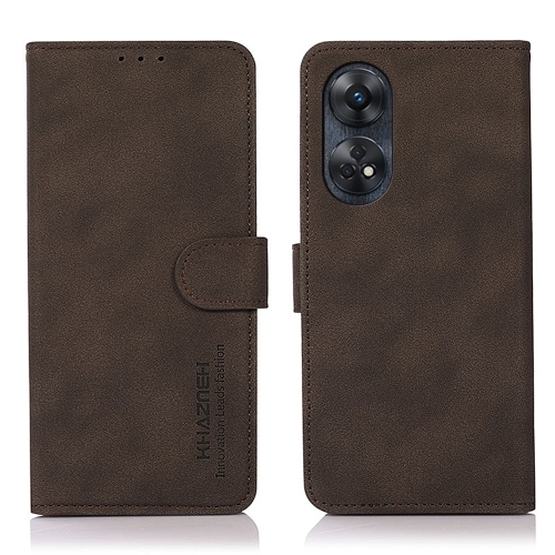 

For OPPO Reno8 T 4G KHAZNEH Matte Texture Leather Phone Case(Brown)