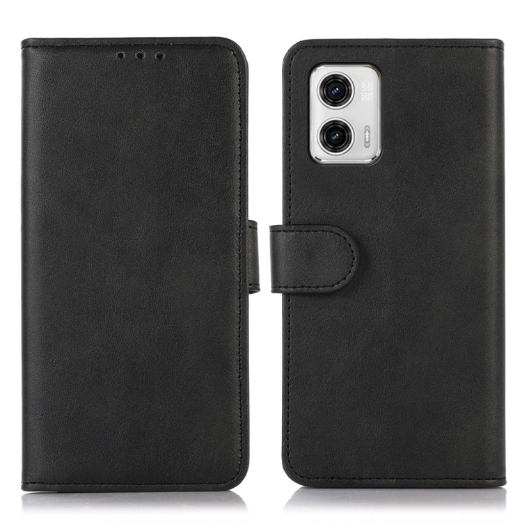 

For Motorola Moto G73 5G Cow Texture Leather Phone Case(Black)