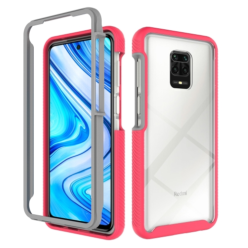

For Xiaomi Redmi Note 9S / Note 9 Pro Starry Sky Solid Color Series Shockproof PC + TPU Protective Case(Red)
