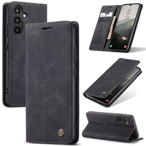 

For Samsung Galaxy A34 5G CaseMe 013 Multifunctional Horizontal Flip Leather Phone Case(Black)