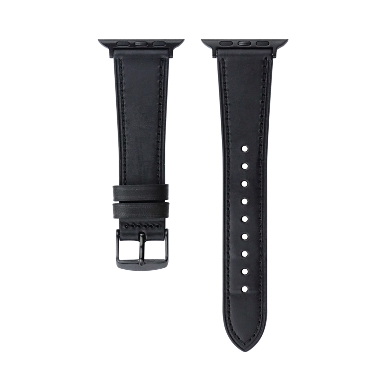 Crazy Horse Genuine Leather Watch Band For Apple Watch Ultra