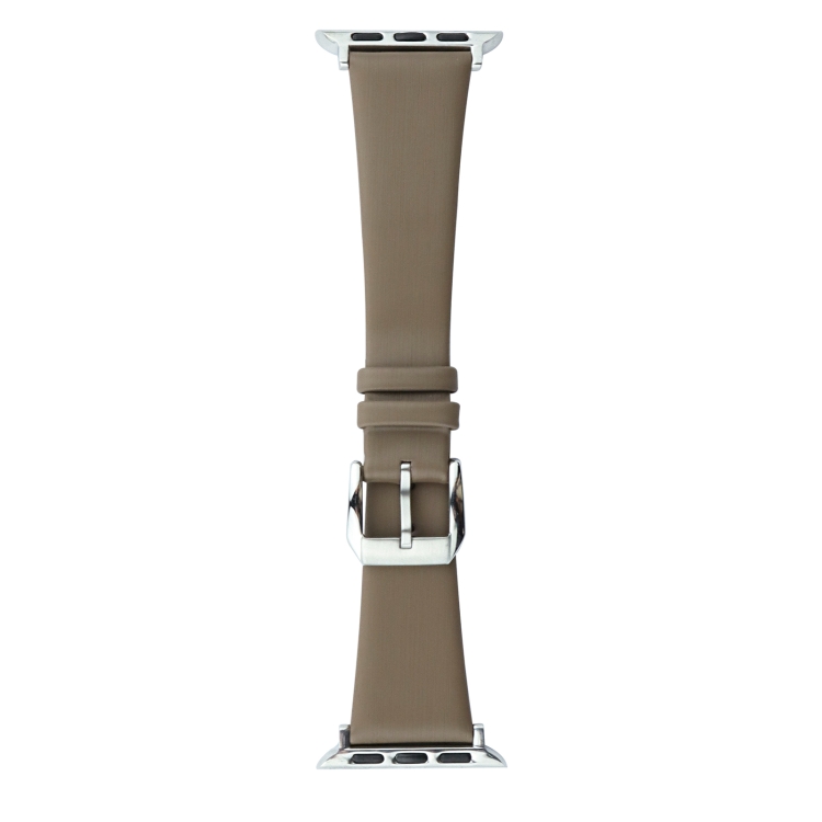 

Silk Leather Watch Band For Apple Watch Series 8&7 41mm / SE 2&6&SE&5&4 40mm / 3&2&1 38mm(Brown)
