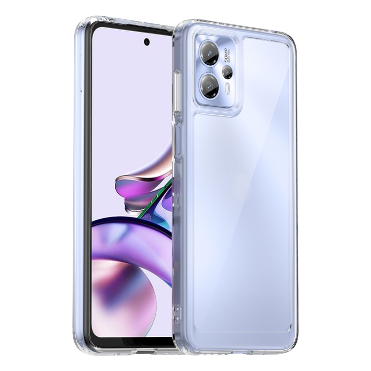 

For Motorola Moto G13 Colorful Series Acrylic + TPU Phone Case(Transparent)
