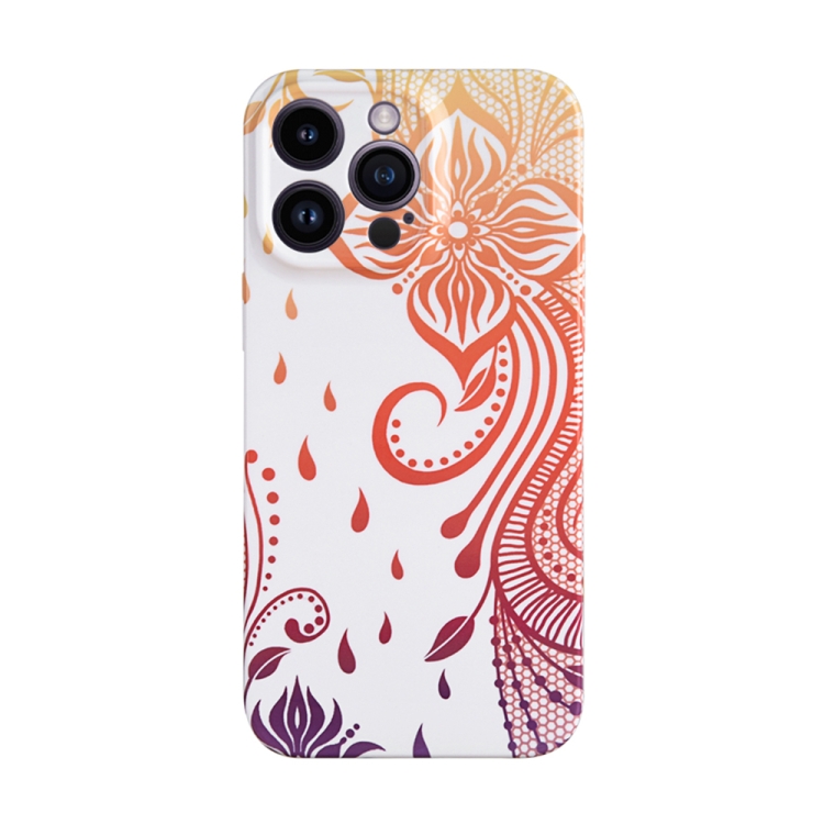 

For iPhone 14 Film Craft Hard PC Phone Case(Cutting Flowers 2)