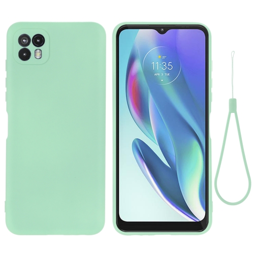 

For Motorola Moto G50 5G Pure Color Liquid Silicone Shockproof Full Coverage Phone Case(Green)