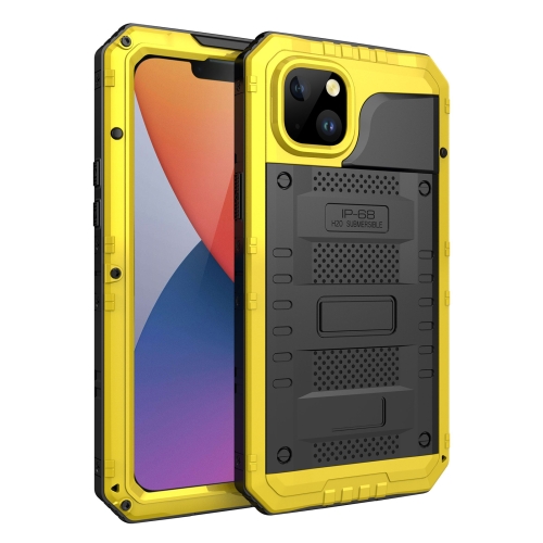 

For iPhone 14 RedPepper Wolf 360 Full Body Rugged Waterproof Phone Case(Yellow)