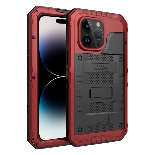 

For iPhone 14 Pro RedPepper Wolf 360 Full Body Rugged Life Waterproof Phone Case(Red)