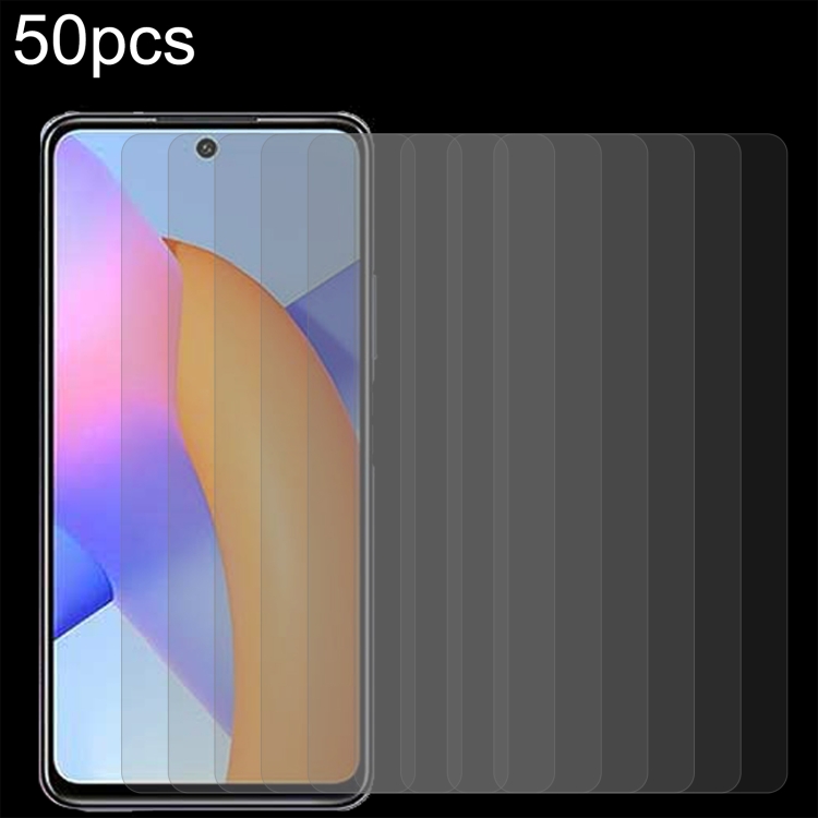 

For Honor X10 Lite 50pcs 0.26mm 9H 2.5D Tempered Glass Film