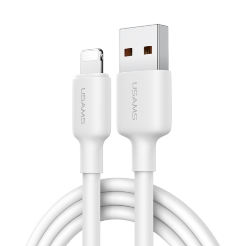 

USAMS US-SJ604 U84 2.4A USB to 8 Pin Charging Data Cable, Cable Length:1m(White)