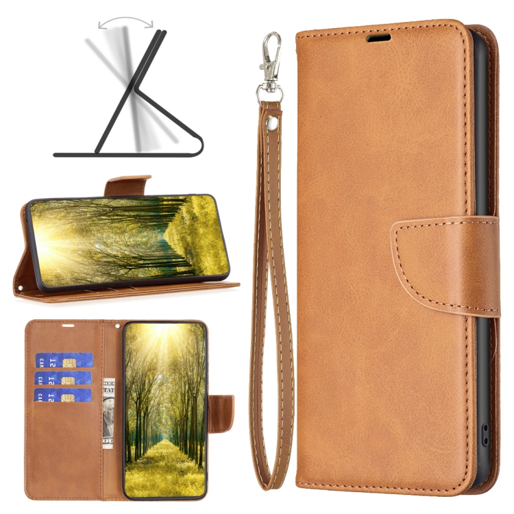 

For Xiaomi Redmi Note 13 Lambskin Texture Pure Color Flip Leather Phone Case(Yellow)