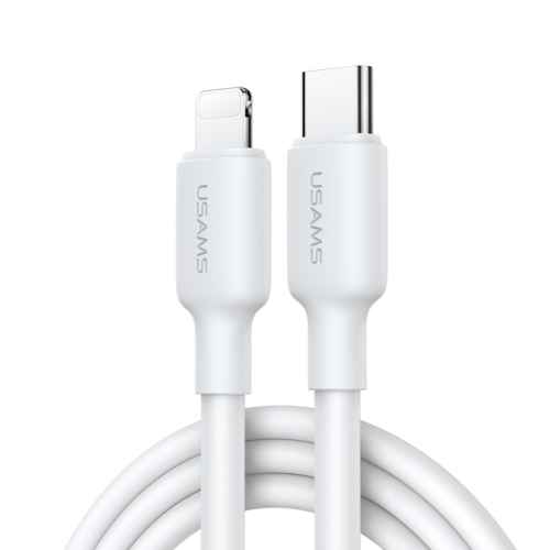 

USAMS US-SJ612 U84 PD20W USB-C / Type-C to 8 Pin Charging Data Cable, Cable Length:3m(White)