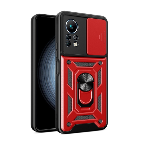 

For Infinix Note 11 4G Sliding Camera Cover Design Phone Case(Red)