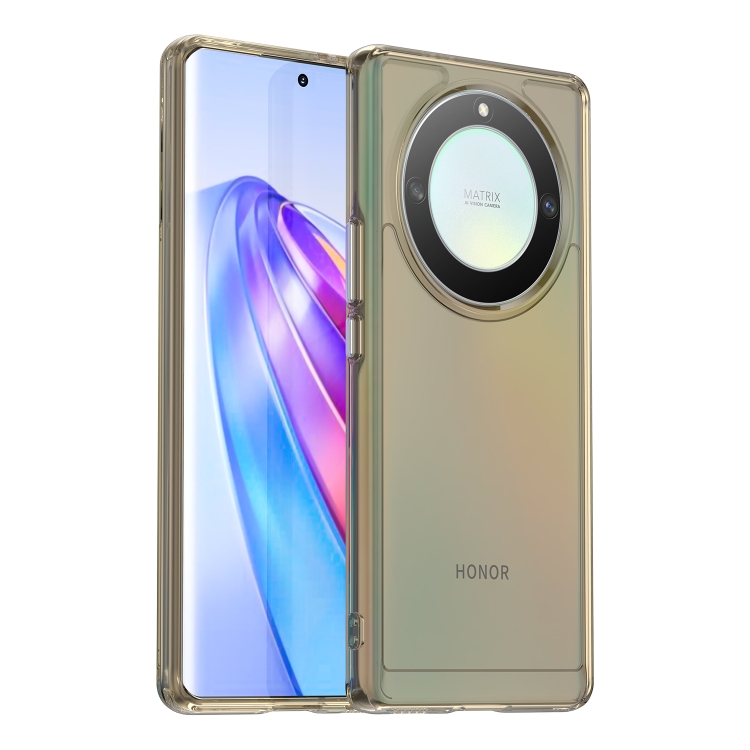 

For Honor Magic5 Lite Candy Series TPU Phone Case(Transparent Grey)