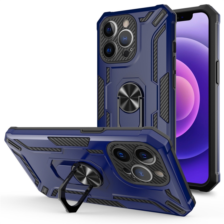 

For iPhone 12 Pro Max Warship Armor 2 in 1 Shockproof Phone Case(Royal Blue)