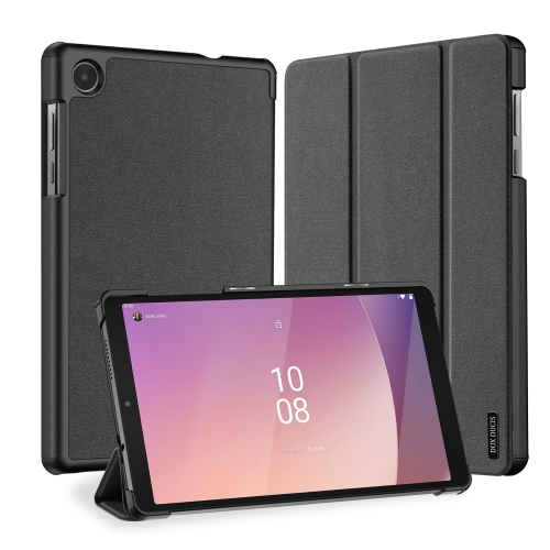 

For Lenovo Tab M8 4th Gen DUX DUCIS Domo Series Magnetic Flip Leather Tablet Case(Black)