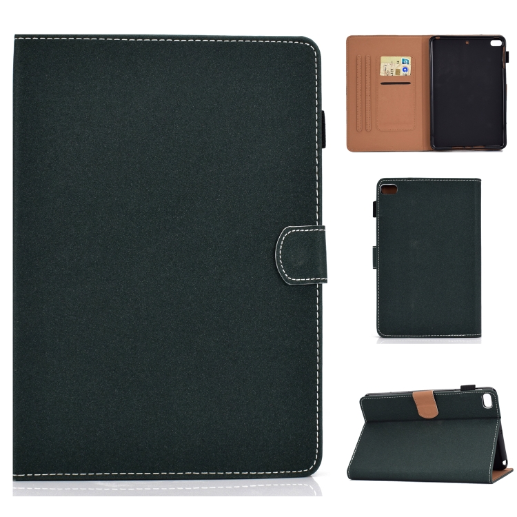 

For iPad Mini 4 / Mini 3 / Mini 2 / Mini Solid Color Tablet PC Universal Magnetic Horizontal Flip Leather Case with Card Slots & Holder(Green)