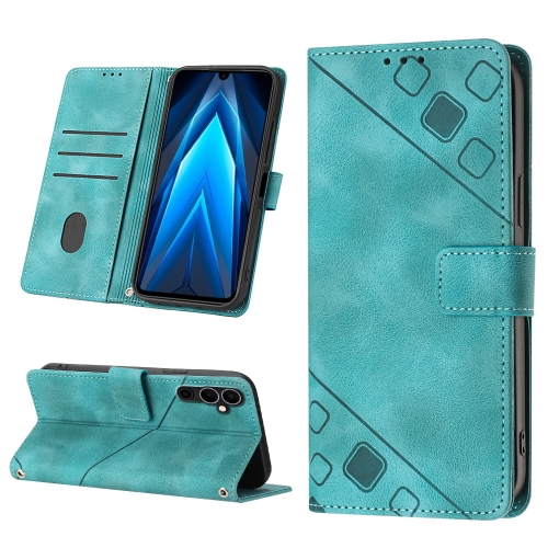 

For Tecno Pova Neo 2 LG6n Skin-feel Embossed Leather Phone Case(Green)