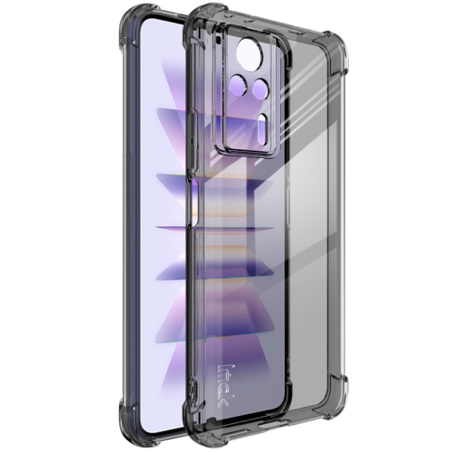 

For Xiaomi Redmi K60E 5G imak Shockproof Airbag TPU Phone Case(Transparent Black)