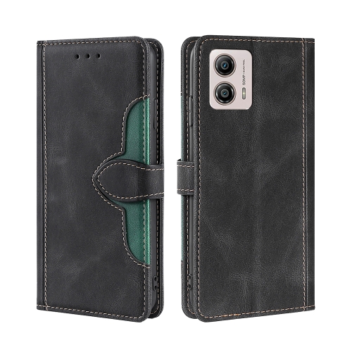 

For Motorola Moto G53 5G/G13 4G/G23 4G Skin Feel Magnetic Buckle Leather Phone Case(Black)