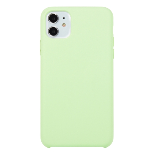 

For iPhone 11 Solid Color Solid Silicone Shockproof Case(Mint Green)