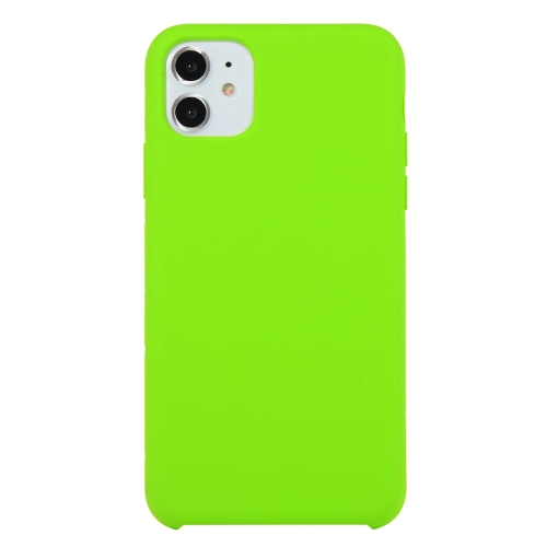 For Iphone 11 Solid Color Solid Silicone Shockproof Case Dark Green