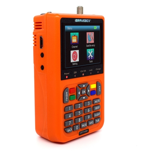 

iBRAVEBOX V9 Finder Digital Satellite Signal Finder Meter, Plug Type:AU Plug(Orange)