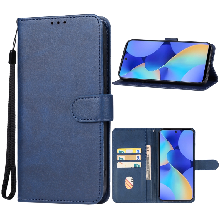 

For Tecno Spark 10 Pro Leather Phone Case(Blue)