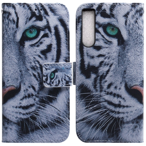 

For Sony Xperia 1 IV 2023 Coloured Drawing Flip Leather Phone Case(Tiger)