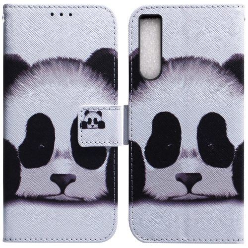 

For Sony Xperia 10 IV 2023 Coloured Drawing Flip Leather Phone Case(Panda)