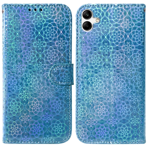 

For Samsung Galaxy A04e / F04 / M04 Colorful Magnetic Buckle Leather Phone Case(Blue)