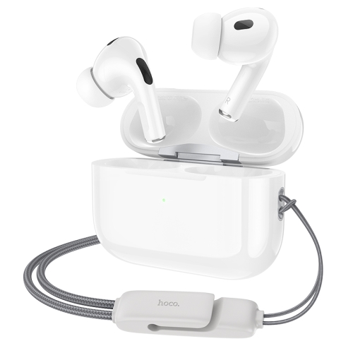 

hoco EW46 True Wireless Bluetooth Earphone with Lanyard(White)