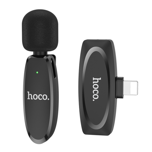 

hoco L15 8 Pin Wireless Lavalier Digital Microphone(Black)