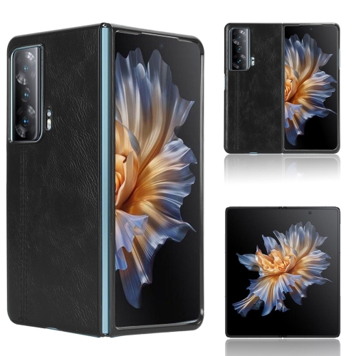 

For Honor Magic Vs Sewing Cow Pattern Skin PC + PU + TPU Phone Case(Black)