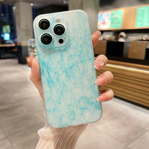 

For iPhone 12 Pro Silk Ink Pattern PC Phone Case(Blue)