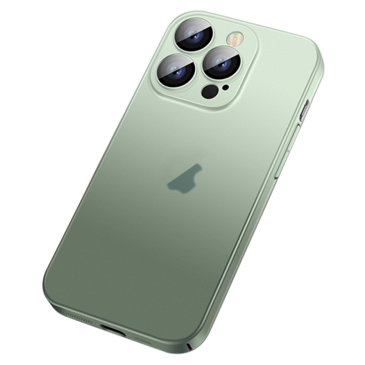 

For iPhone 14 Pro Max Skin Feel Frosted Gradient Phone Case(Dark Green)