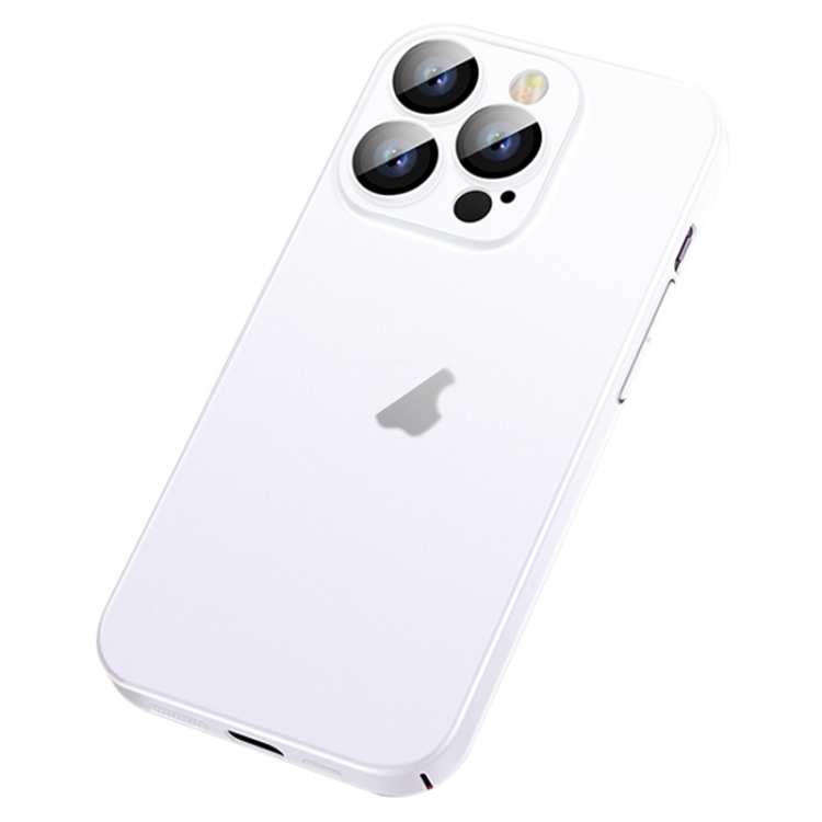 

For iPhone 14 Skin Feel Frosted Gradient Phone Case(White)